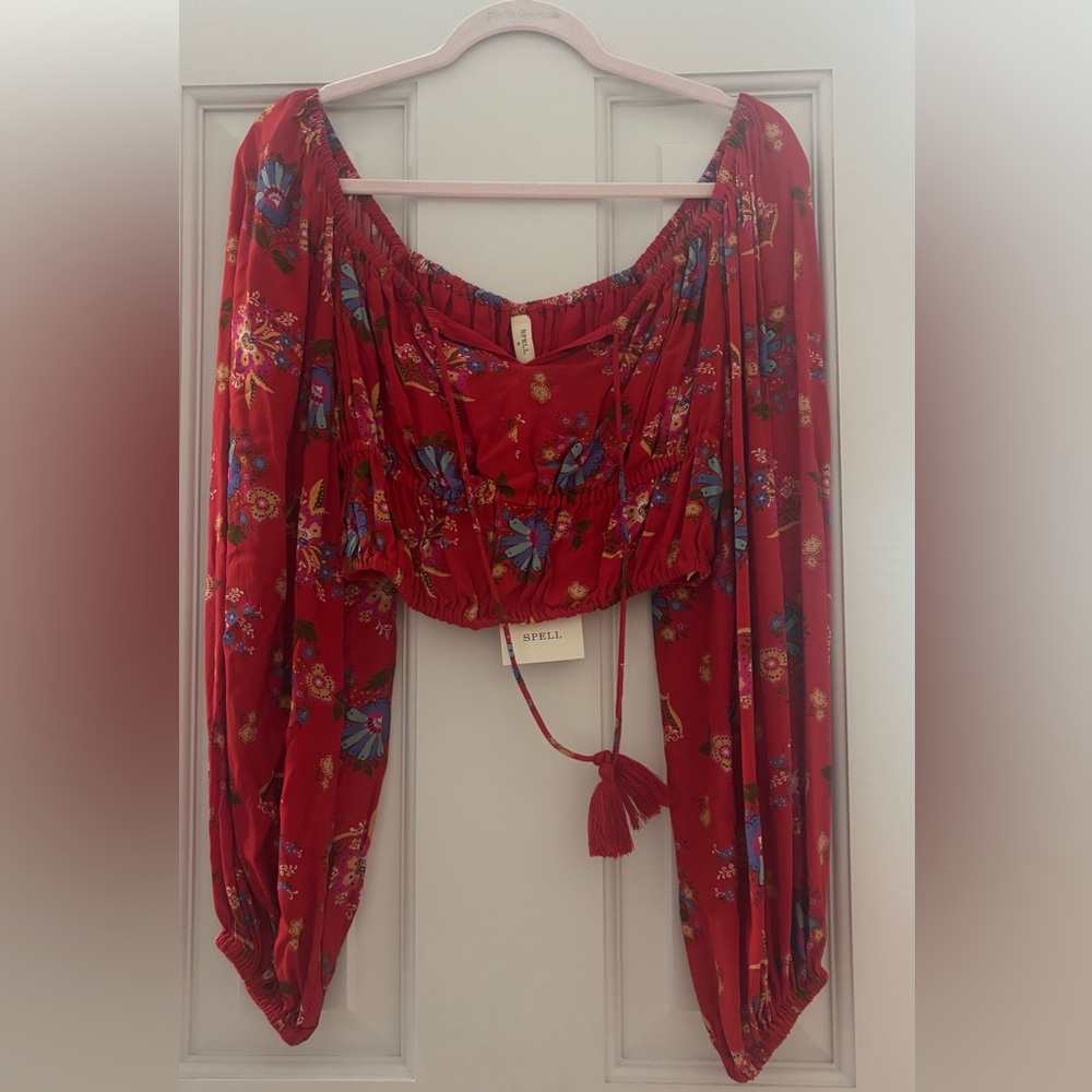 Spell Scarlet Floral Blouse